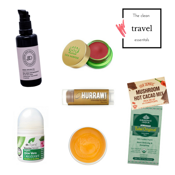 My clean travel essentials